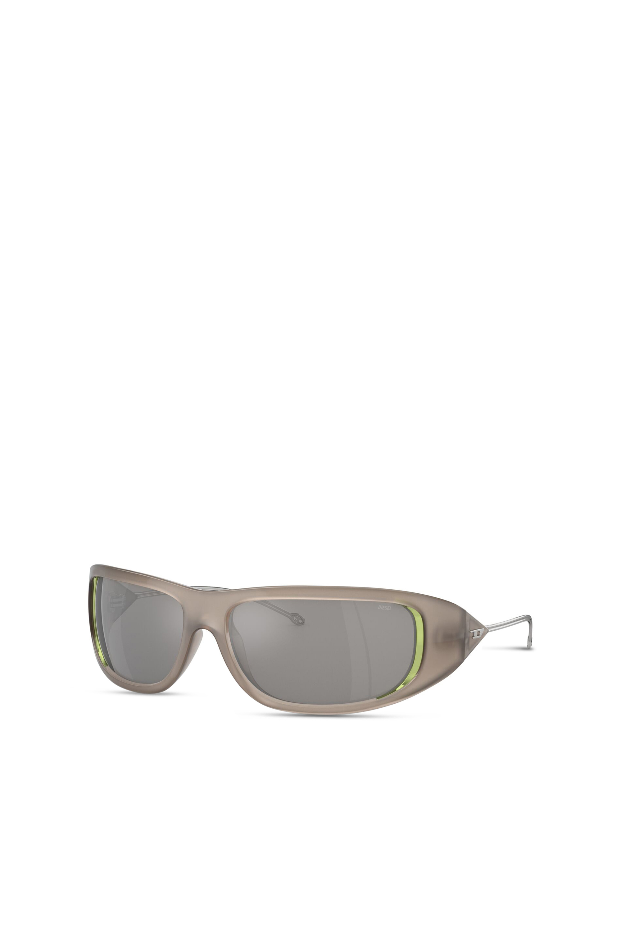Diesel - 0DL3001 SIZE 61, Unisex Wraparound-Stil Brille in Grau - 5