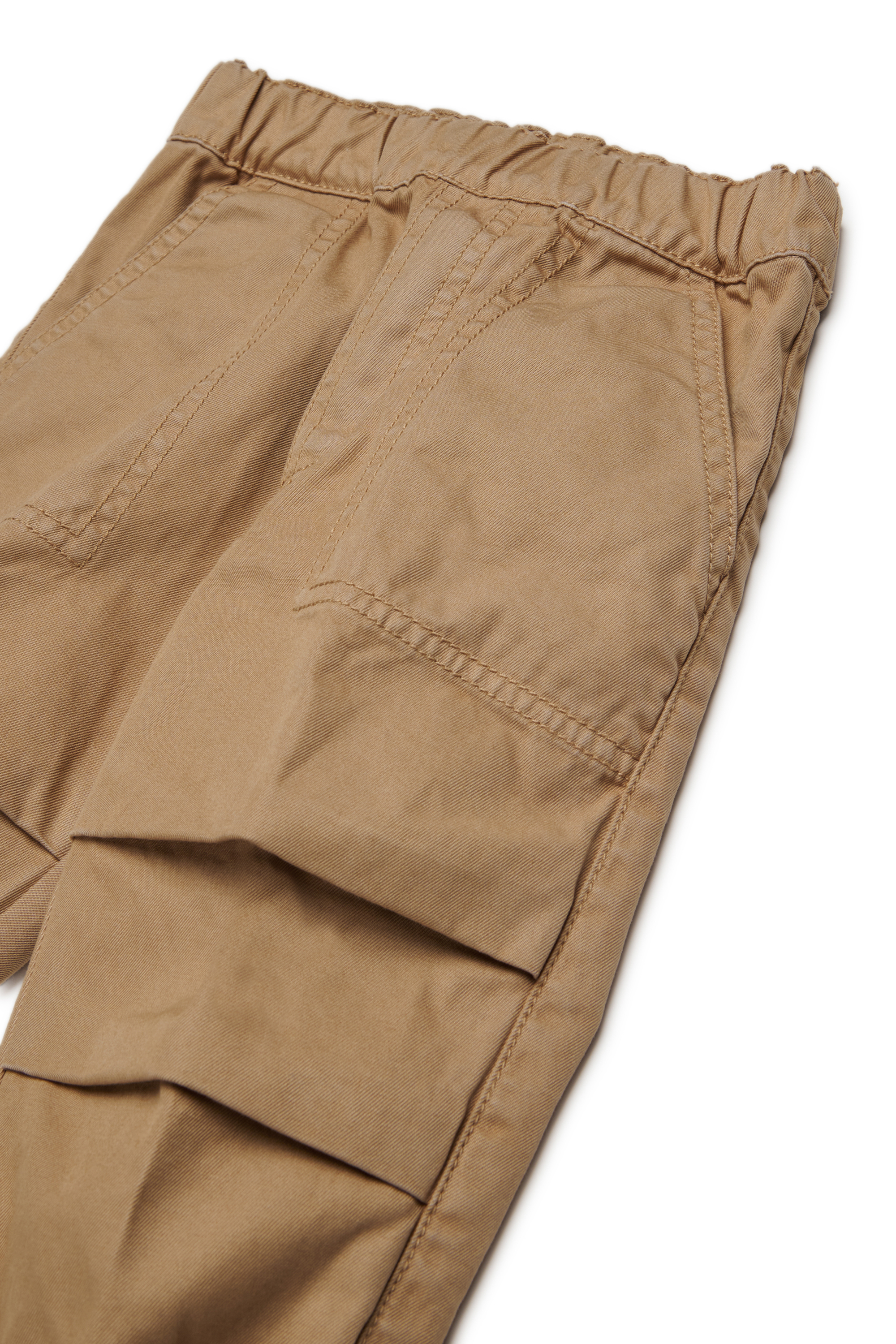 Diesel - PQISB, Herren Baumwollhose mit Cargo-Taschen in Hellbraun - 3