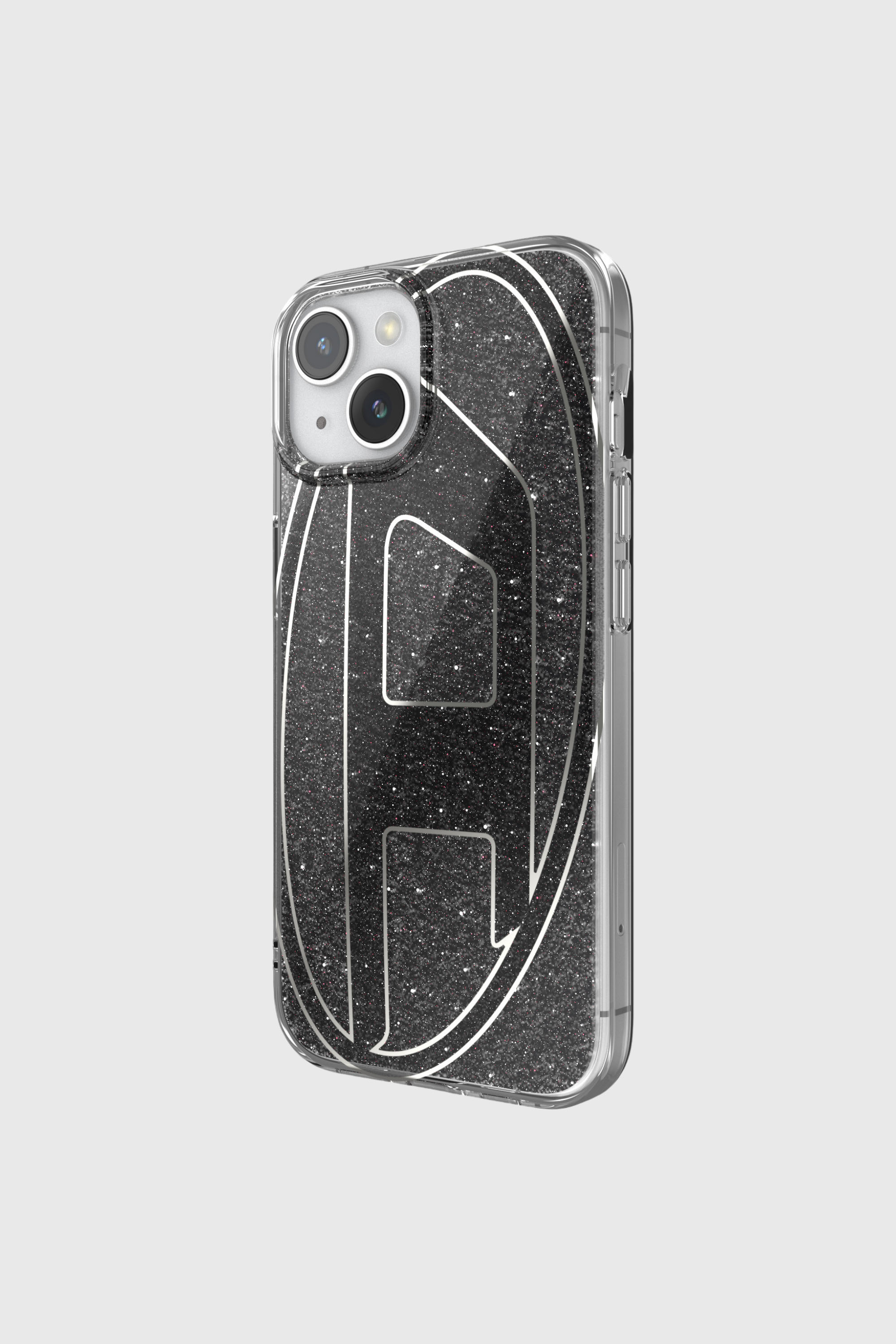Diesel - 60023 AOP CASE, Unisex Glitter Case f&uuml;r iP 15 in Schwarz - 3