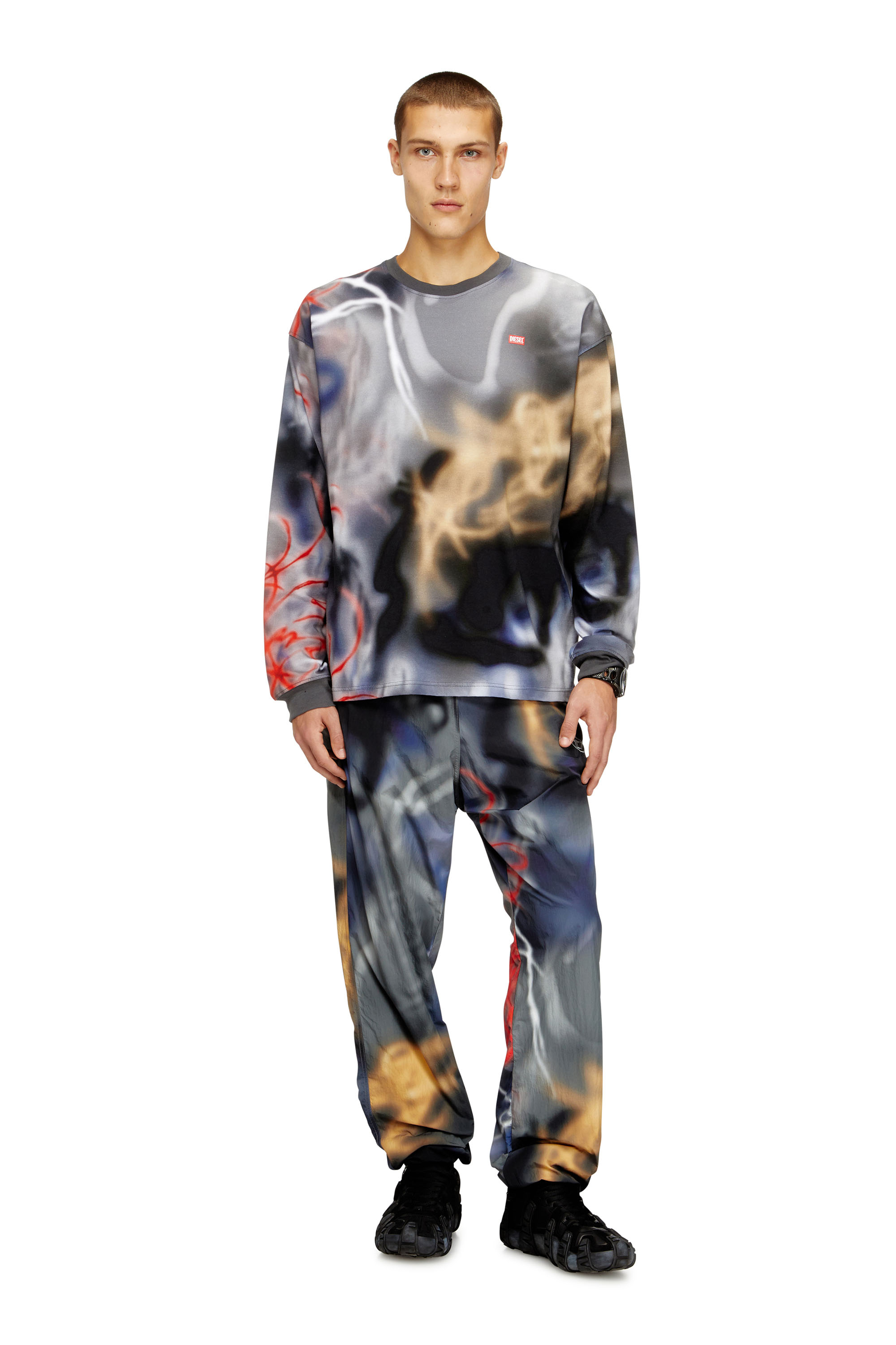 Diesel - P-ARELION, Herren Nylonhosen mit Allover-Print in null - 2