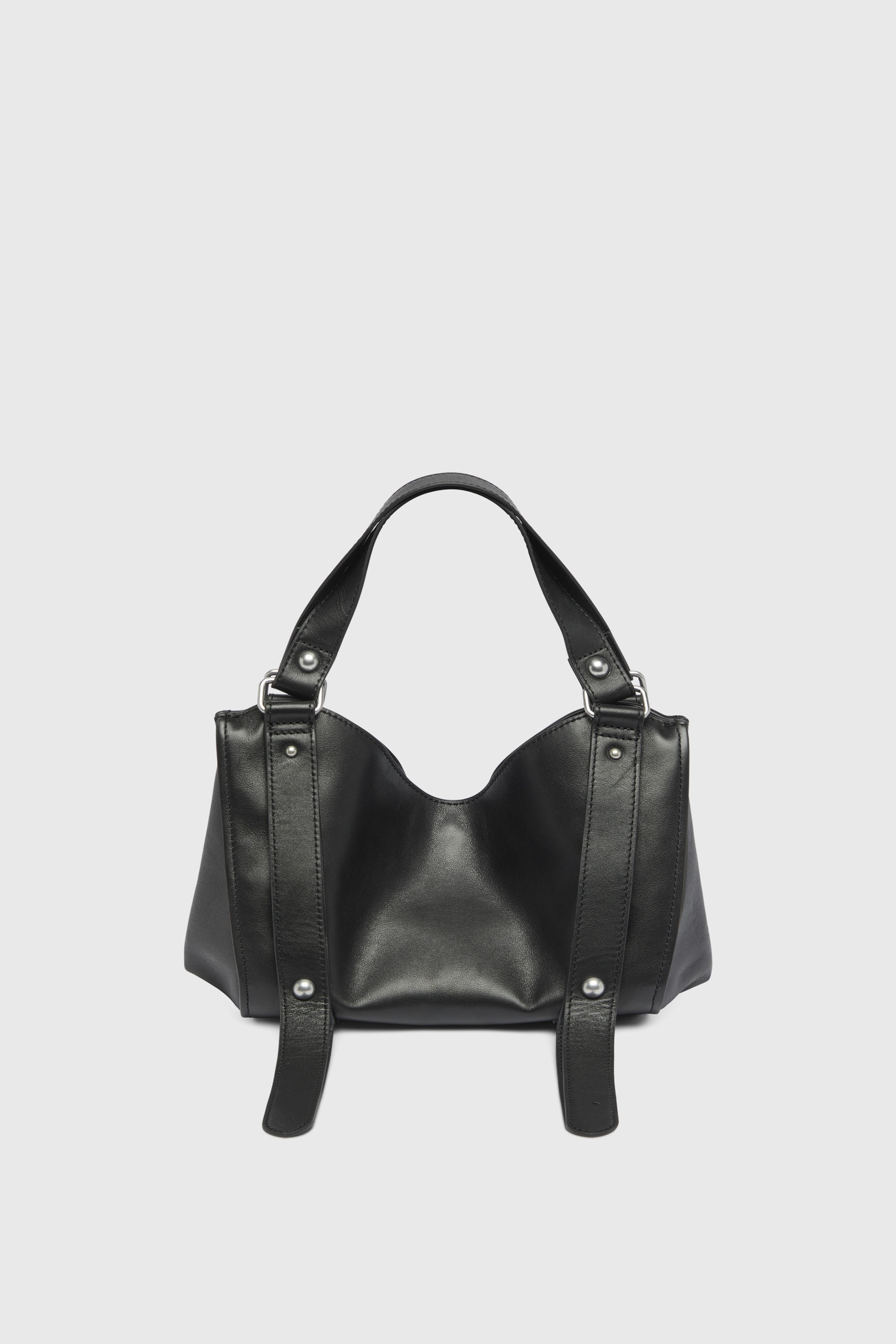 Diesel - D-ONE TOPHANDLE S, Damen D-One-Small Henkeltasche aus behandeltem Leder in Schwarz - 3