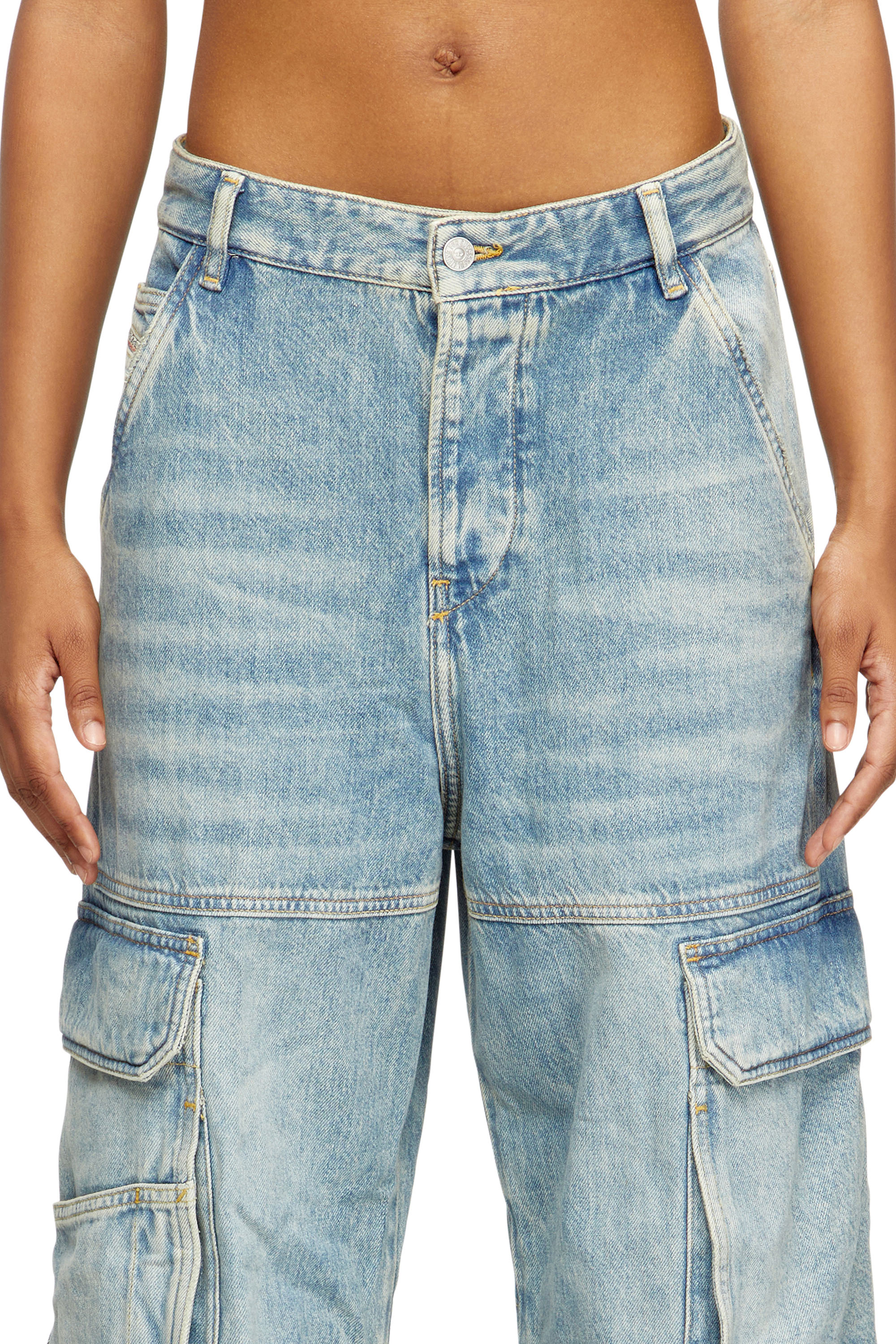 Diesel - Damen Relaxed Jeans 1996 D-Sire 0DBCX, Hellblau - 4