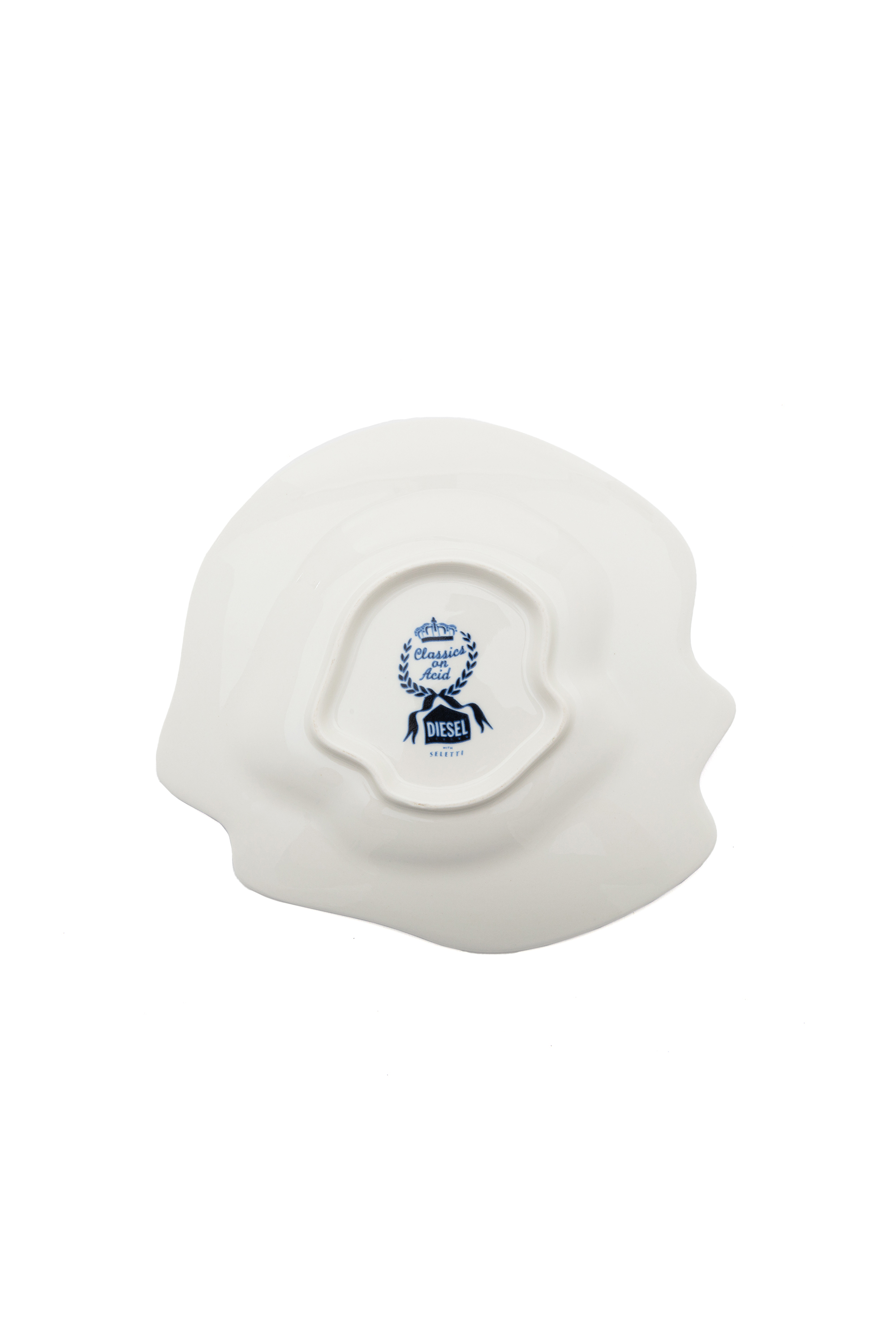 Diesel - 11231 DESSERT PLATE INPORCELAIN"CLASSIC, Unisex Dessertteller aus Porzellan in Weiss/Blau - 2