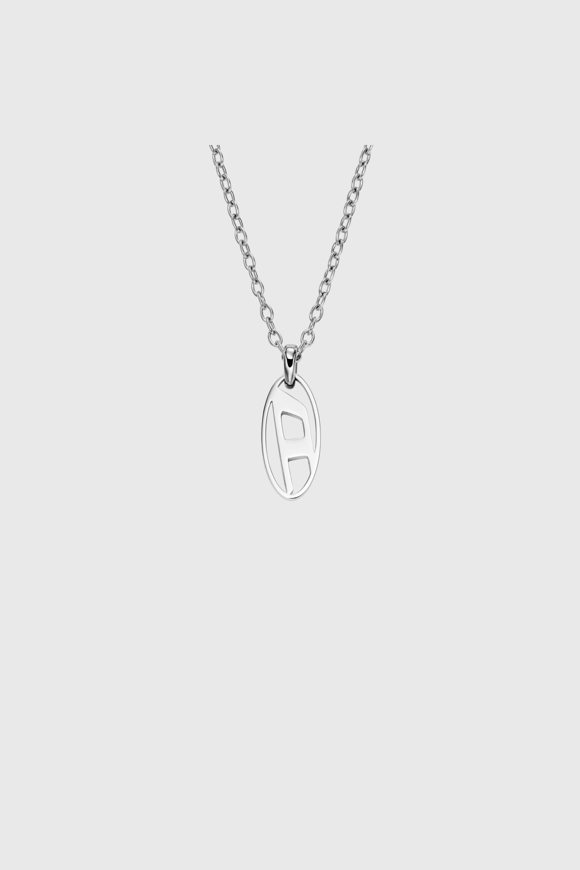 Diesel - DX1661040 JEWELLERY, Unisex Anh&auml;nger-Halskette aus Edelstahl in Silber - 2