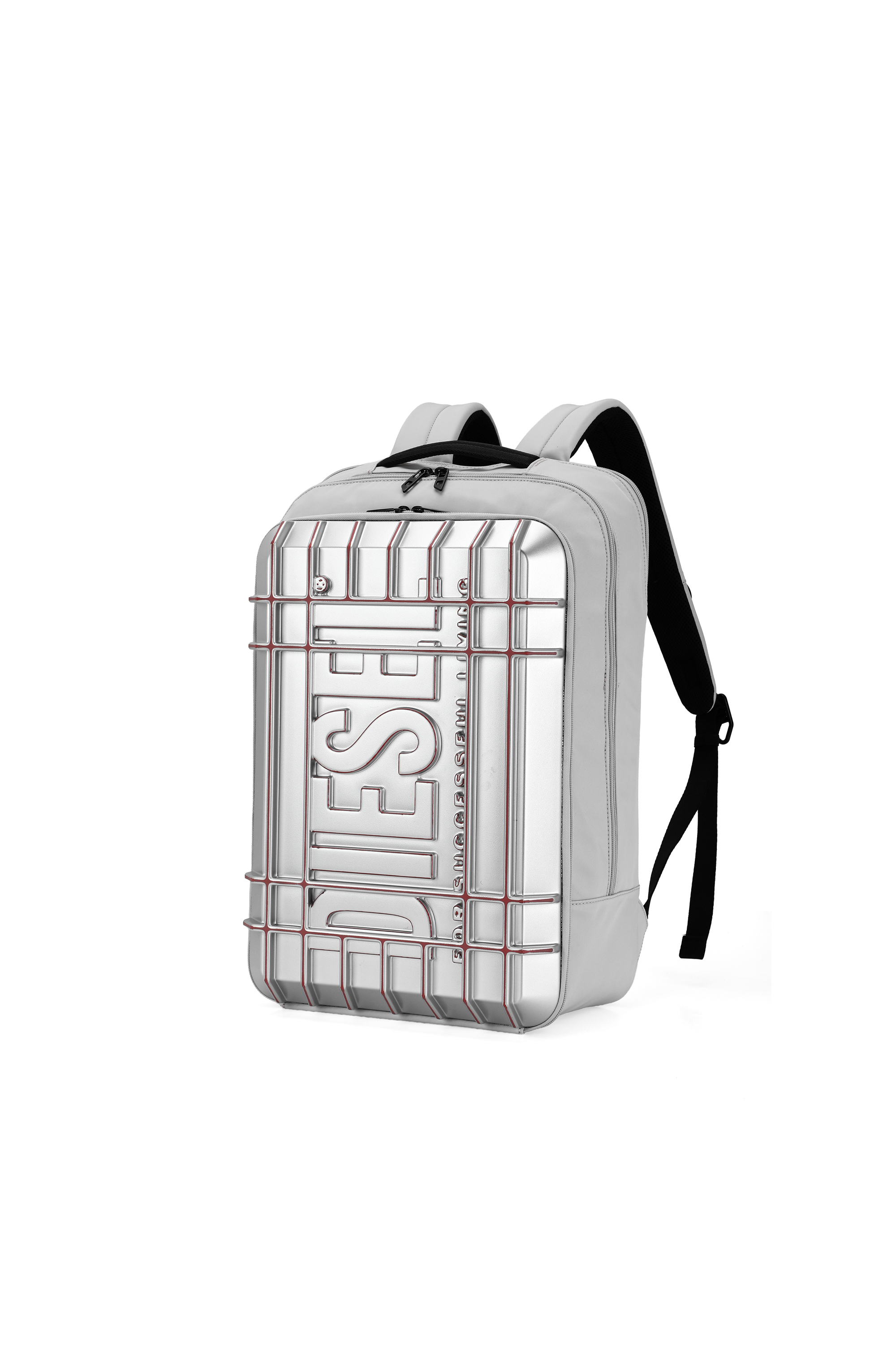 Diesel - DIESEL PC STRONG IMAGE BACKPACK- DSB005, Unisex Robuster Reiserucksack in Silber - 6